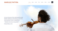 Desktop Screenshot of mariuszpatyra.com
